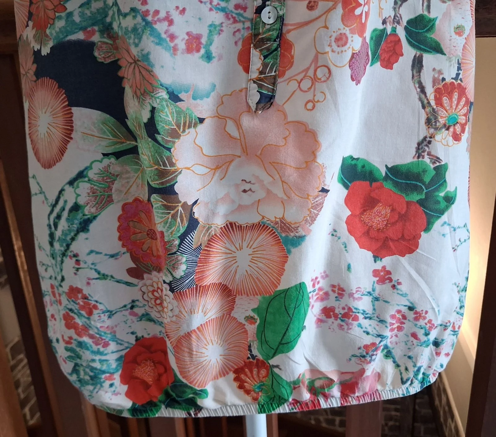Pretty floral blouse MS Mode with button-down collar – photo 3